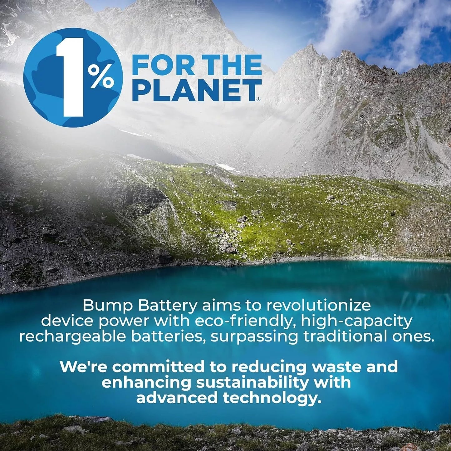 BUMP AA USB-C NiMH Rechargeable Batteries 1.2V 450mAh Type C Cable - 10 Pack